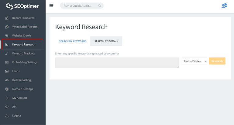 Keyword Research Tool